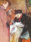 Laundryman at the brothel, Henri De Toulouse-Lautrec